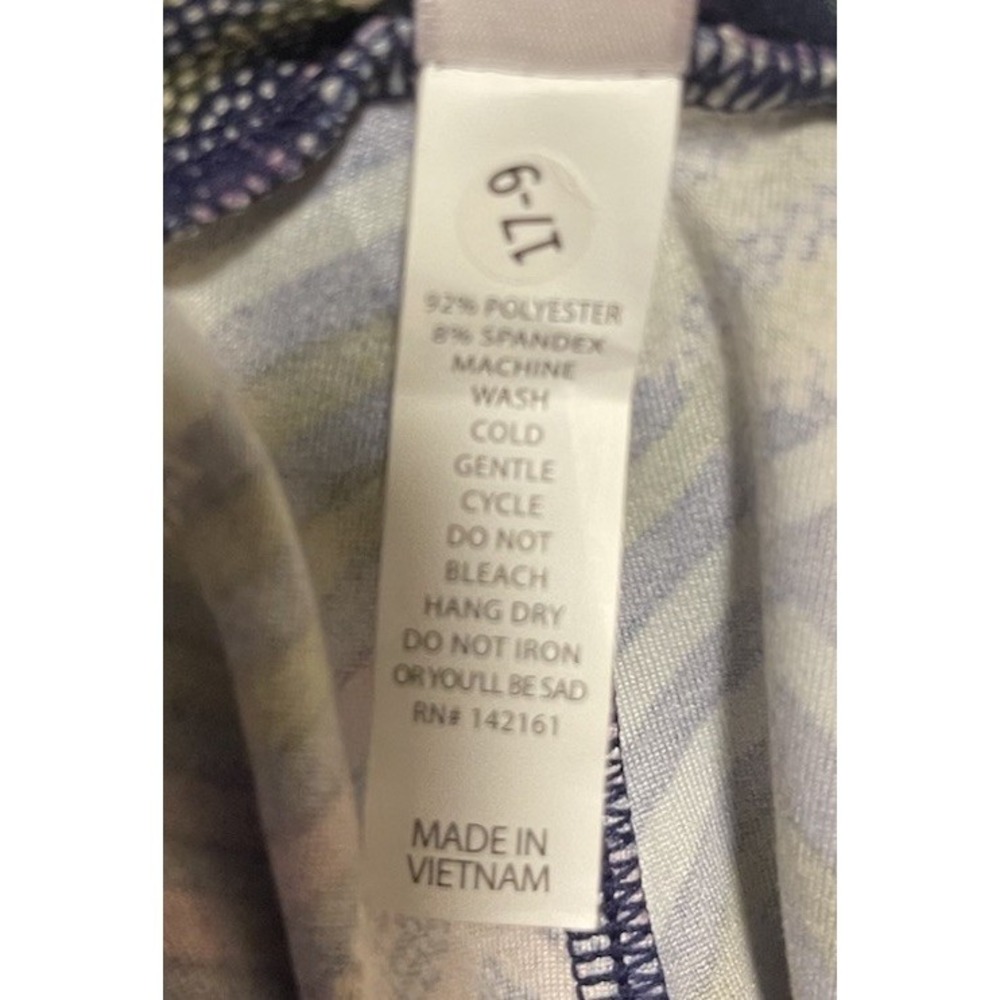 LulaRoe one size leggings Mickey Disney Parks Chevron Navy Walt Disney World - Picture 6 of 7